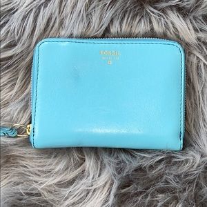 Tiffany blue fossil wallet